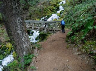 Heading over the bridge and back to the car.