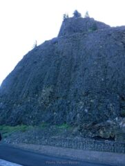 Rock face they cut into for tunnel entry trail