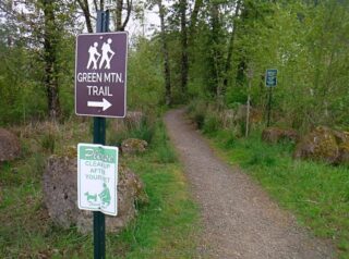 Start of trail to Green Mt.